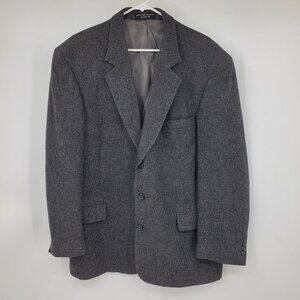 Gianfranco Ruffini Italy Camel Hair Blend Grey Multicolor‎ Men's Blazer Suit 44R